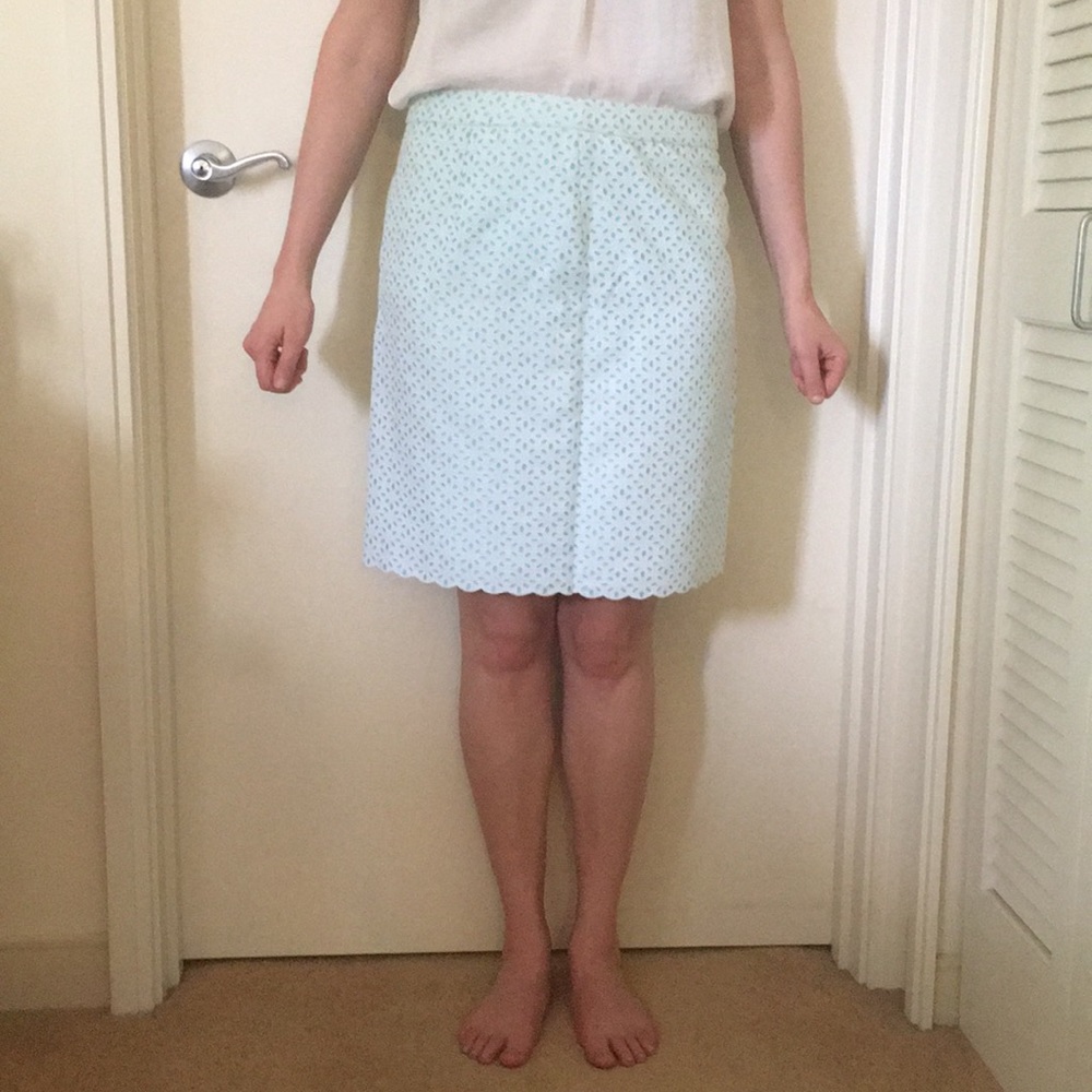 Floral Print Pencil Skirt